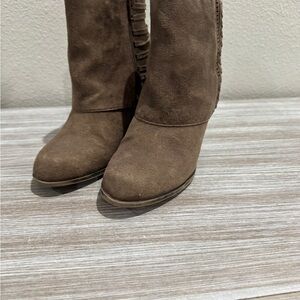 Brown Suede Ankle Boots